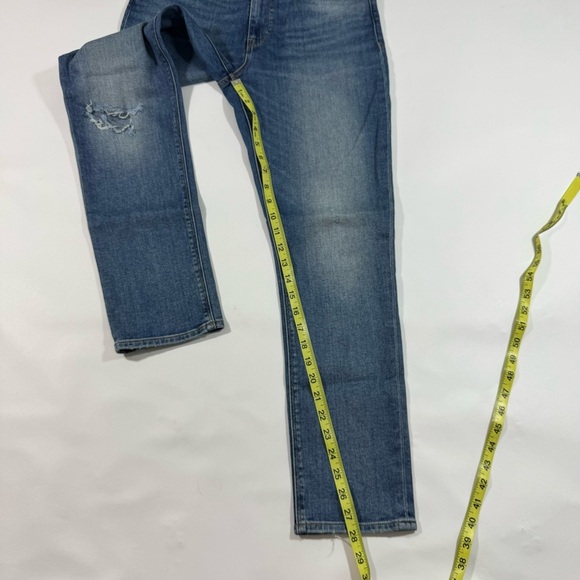 Hudson Nico Skinny Jeans Distressed Ripped Knee Medium Wash - Picture 9 of 10